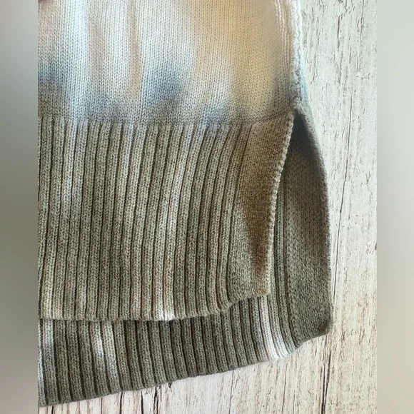 Sanctuary Sunsetter  Tie-Dye Ribbed Trim Crewneck Sweater Top S - Picture 7 of 11